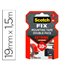 Soporte Adhesivo Cinta Scotch Doble Cara Superresintente 1,5 Mt X 19 Mm