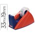 Portarrollo Sobremesa Tesa Con Cuchilla De Corte Recto Para Cintas De 33 M Color Azul/Rojo