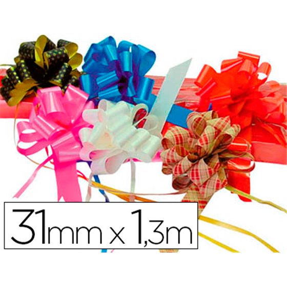 Cinta Para Hacer Lazos Oro 130 Cm X 31 Mm Unidad