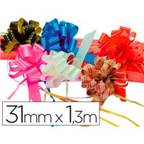 Cinta Para Hacer Lazos Oro 130 Cm X 31 Mm Unidad