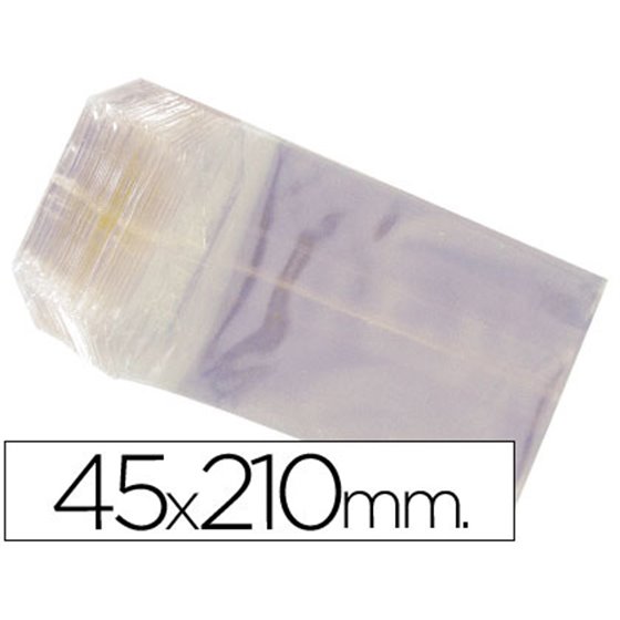 Bolsa Celofan 45X210 Mm Paquete 100 Unidades