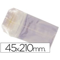 Bolsa Celofan 45X210 Mm Paquete 100 Unidades