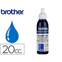 Tinta Brother Para Sellos Automaticos Color Azul Bote De 20 Cc