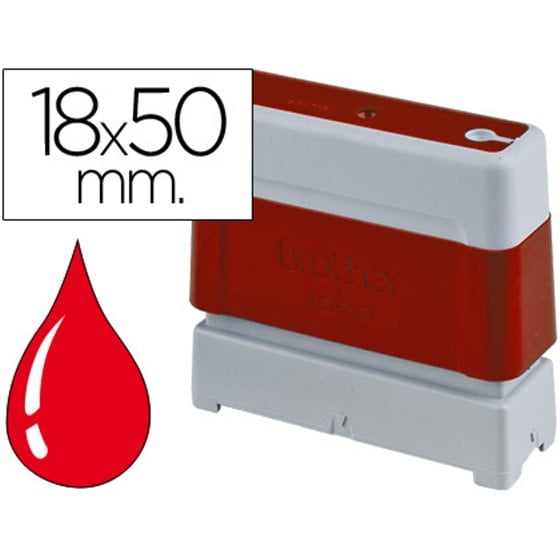 Sello Automatico Brother 18 Mm X 50 Mm Rojo