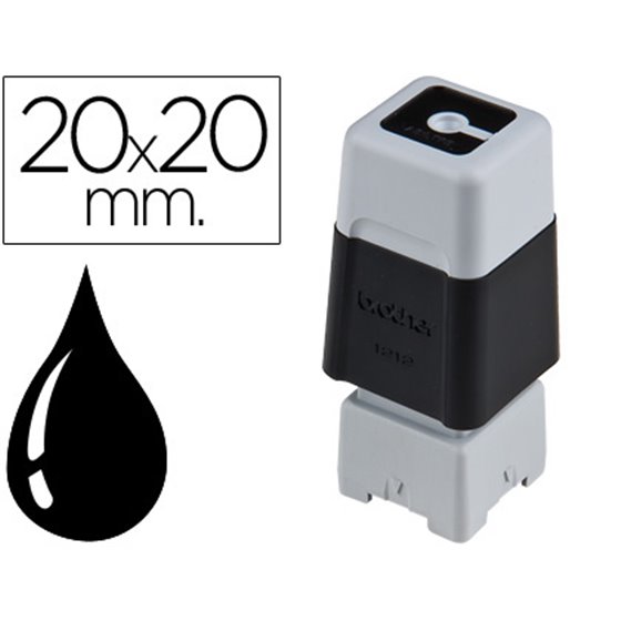 Sello Automatico Brother 20 Mm X 20 Mm Negro