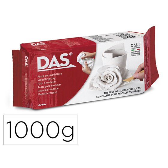 Pasta Das Blanca Para Modelar Seca Sin Coccion 1000 Gr
