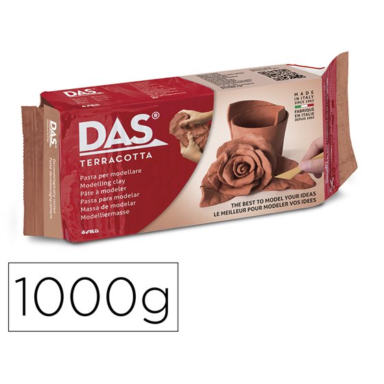 Pasta Das Terracota Para Modelar Seca Sin Coccion 1000 Gr