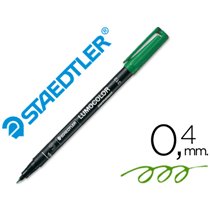 Rotulador Staedtler Lumocolor Retroproyeccion Punta De Fibra Permanente 313-5 Verde Punta Super Fina Redonda 0.4 Mm
