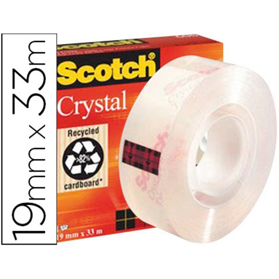 Cinta Adhesiva Scotch Supertransparente 33 Mt X 19 Mm 600/1933Ci