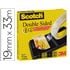 Cinta Adhesiva Scotch Dos Caras 33 Mt X 19 Mm