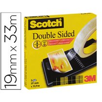 Cinta Adhesiva Scotch Dos Caras 33 Mt X 19 Mm