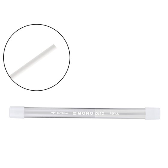 Repuesto Portagomas Tombow Mono Zero Redondo 2,3 Mm Diametro Tubo Con 2 Unidades