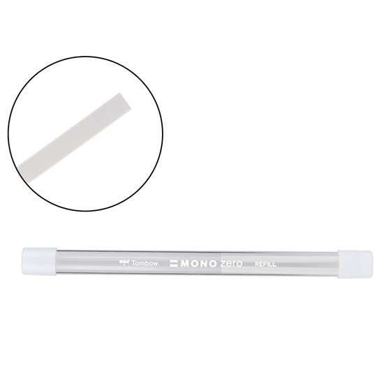 Repuesto Portagomas Tombow Mono Zero Rectangular 2,5 X 5 Mm Tubo Con 2 Unidades