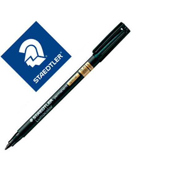 Rotulador Staedtler Lumocolor Retroproyeccion Punta De Fibra Permanente Special 319-9 Negro Punta Media