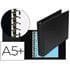 Carpeta Multifin Alfa 3002-M 11 Anillas 25 Mm Plastico Cuarto Negro