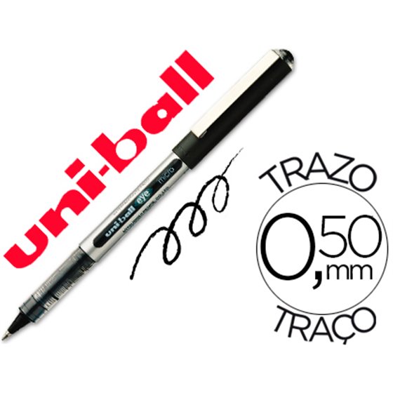 Rotulador Uni-Ball Roller Ub-150 Micro Eye Negro 0,5 Mm Unidad