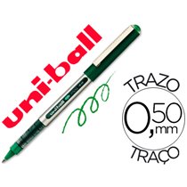 Rotulador Uni-Ball Roller Ub-150 Micro Eye Verde 0,5 Mm Unidad