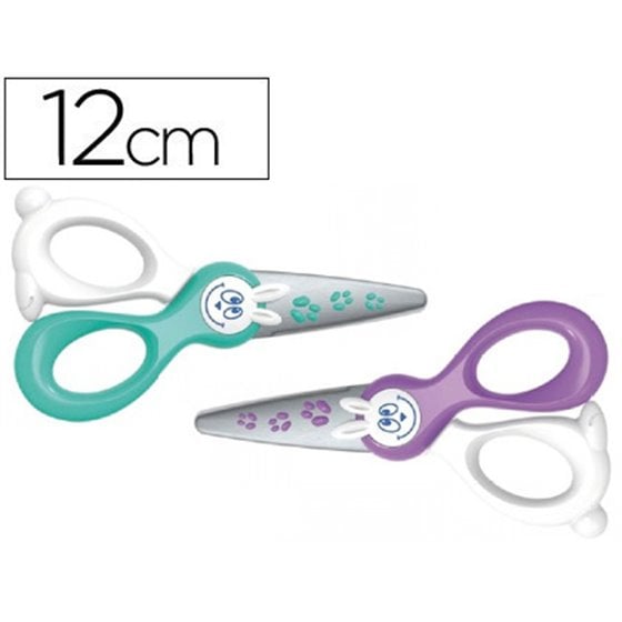 Tijera Escolar Maped Kidi-Cut 12 Cm Especial Para Infantil Corta Solo Papel Y Carton