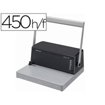 Encuadernadora Para Espiral Fellowes Esp-100 5:1 Perfora 20 Hojas Tamaño A4 Encuaderna 450H Incluye Alicates De Corte