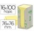 Bloc De Notas Adhesivas Quita Y Pon Reciclada En Torre Post-It 76 X 76 Mm 16 Blocs 654 Reciclado
