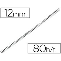 Espiral Metalico Yosan Negro Paso 64 5:1 12 Mm Calibre 1,00 Mm