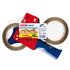 Portarrollo Tesa Para Embalaje Para Rollos De 66Mt X 50Mm 2 Rollos Cinta Marron
