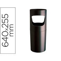 Paraguero Plastico Archivo 2000 Reciclado Color Negro 255 Mm Diametro X 640 Mm