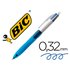 Boligrafo Bic Cuatro Colores Con Grip De Caucho Ergonomico Punta Media 1 Mm