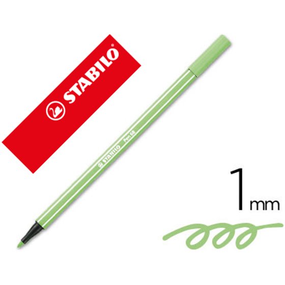 Rotulador Stabilo Acuarelable Pen 68 Verde Hielo 1 Mm