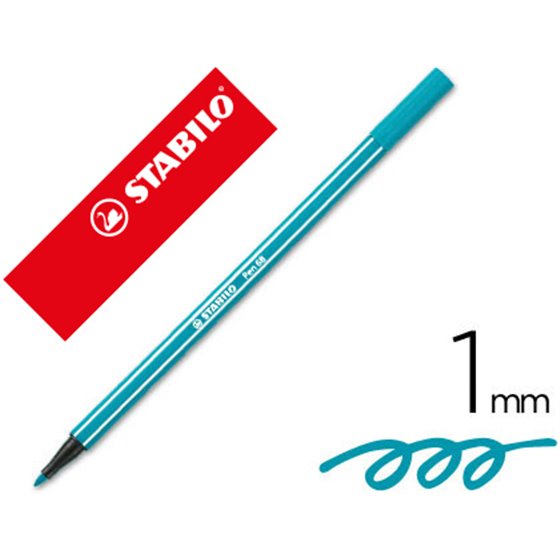 Rotulador Stabilo Acuarelable Pen 68 Turquesa 1 Mm