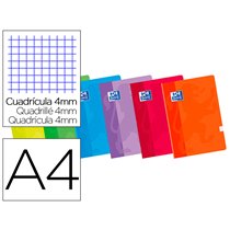 Libreta Escolar Oxford 48 H Din A4 Cuadro 4 Mm