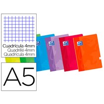 Libreta Escolar Oxford 48 H Din A5 Cuadro 4 Mm