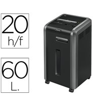 Destructora De Documentos Fellowes 225Ci Capacidad De Corte 24 H Destruye Grapas Clips Cd Y Tarjetas 60 Litros