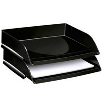 Bandeja Sobremesa Cep Plastico Apaisada Negro 351X260X69 Mm