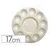 Paleta Plastico Artist Circular Con 10 Huecos Tamaño 17Cm