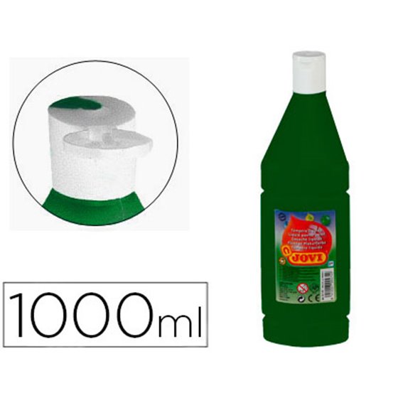 Tempera Liquida Jovi Escolar 1000 Ml Verde Oscuro