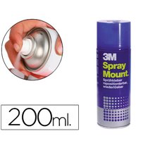 Pegamento 3M Spray Mount Adhesivo Reposicionable Por Tiempo Limitado Bote De 200 Ml