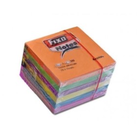 Bloc Notas Adhesivas FIXO Notes 76 x 76 mm. Pack x6 Colores