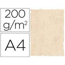 Papel Pergamino Din A4 200 Gr Color Marmol Beige Paquete De 25 Hojas