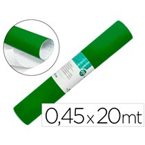 Rollo Adhesivo Liderpapel Unicolor Verde Brillo Rollo De 0,45 X 20 Mt