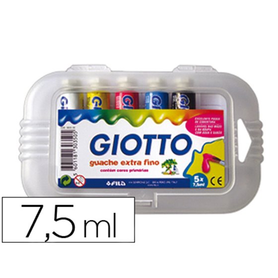 Tempera Giotto 7,5 Ml Estuche 5 Colores Surtidos