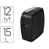 Destructora De Documentos Fellowes 21Cs Capacidad De Corte 12 H Destruye Grapas Tarjetas Credito Y Clips 15L