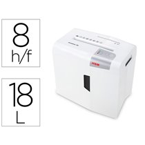Destructora De Documentos Hsm Shredstar X8 Capacidad De Corte 8 H En Particulas Destruye Grapas Clips Cd Y Tarjetas