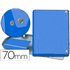 Carpeta Proyectos Pardo Folio Lomo 70 Mm Carton Forrado Azul Con Broche