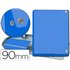 Carpeta Proyectos Pardo Folio Lomo 90 Mm Carton Forrado Azul Con Broche