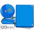 Carpeta Proyectos Pardo Folio Lomo 120 Mm Carton Forrado Azul Con Broche
