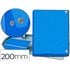 Carpeta Proyectos Pardo Folio Lomo 200 Mm Carton Forrado Azul Con Broche