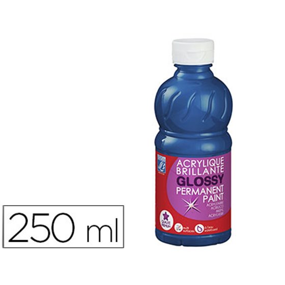 Pintura Acrilica L&B Brillo Azul Primario Bote De 250 Ml