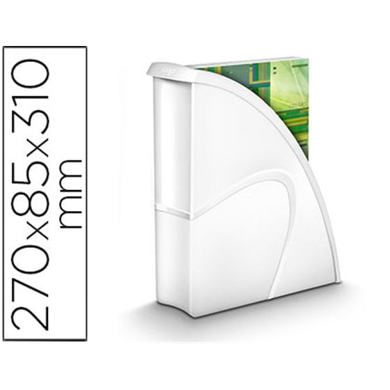 Revistero Cep Plastico Uso Vertical / Horizontal Blanco 85X270X310 Mm