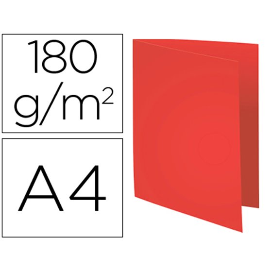 Subcarpeta Cartulina Reciclada Exacompta Din A4 Rojo 180 G/M2